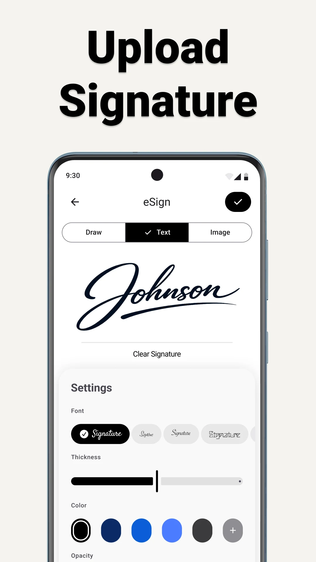 Signature: Fill and Sign PDF screenshot